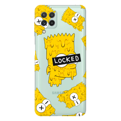 Samsung A22 4G Bart Simpson Transparent Silicone TPU Θήκη