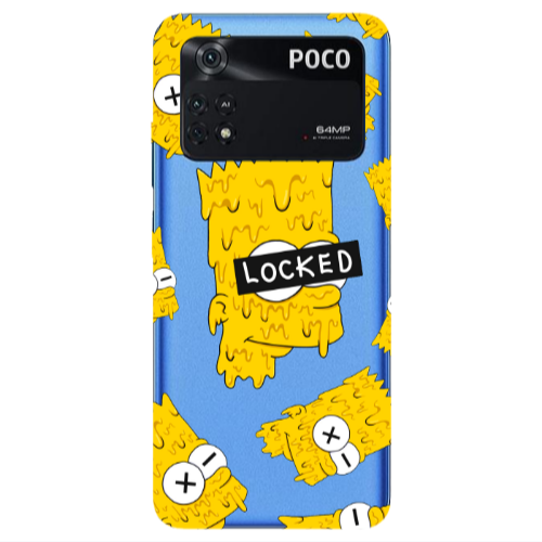 Xiaomi Poco M4 Pro 4G Bart Simpson Transparent Silicone TPU Θήκη