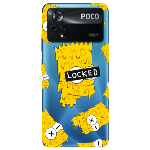 Xiaomi Poco X4 Pro Bart Simpson Transparent Silicone TPU Θήκη