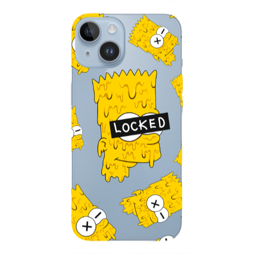 Apple iPhone 14  Bart Simpson Transparent Silicone TPU Θήκη