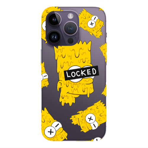Apple iPhone 14 Pro  Bart Simpson Transparent Silicone TPU Θήκη