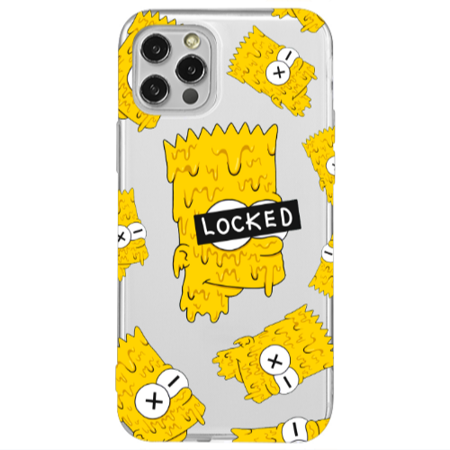 Apple iPhone 12 Pro Bart Simpson Transparent Silicone TPU Θήκη