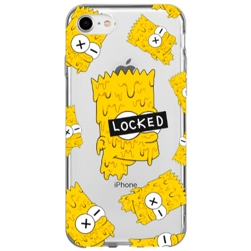 Apple iPhone 7 Bart Simpson Transparent Silicone TPU Θήκη