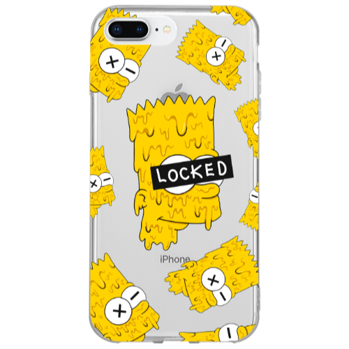 Apple iPhone 7 Plus Bart Simpson Transparent Silicone TPU Θήκη