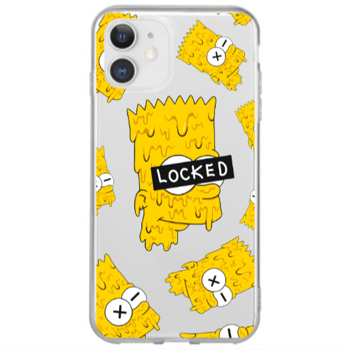 Apple iPhone 12 Mini Bart Simpson Transparent Silicone TPU Θήκη