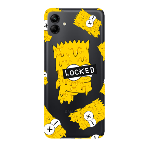 Samsung A04 Bart Simpson Transparent Silicone TPU Θήκη