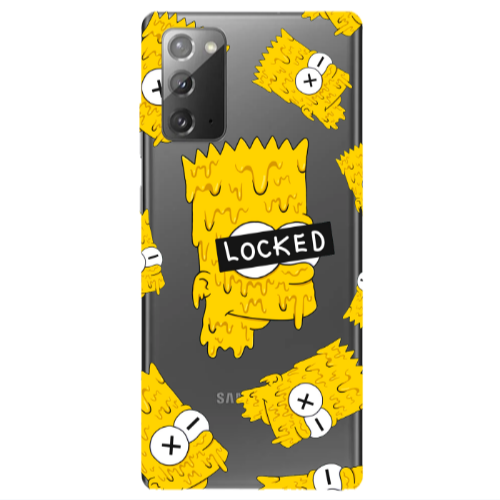 Samsung Note 20 Bart Simpson Transparent Silicone TPU Θήκη