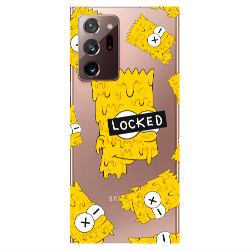 Samsung Note 20 Ultra Bart Simpson Transparent Silicone TPU Θήκη