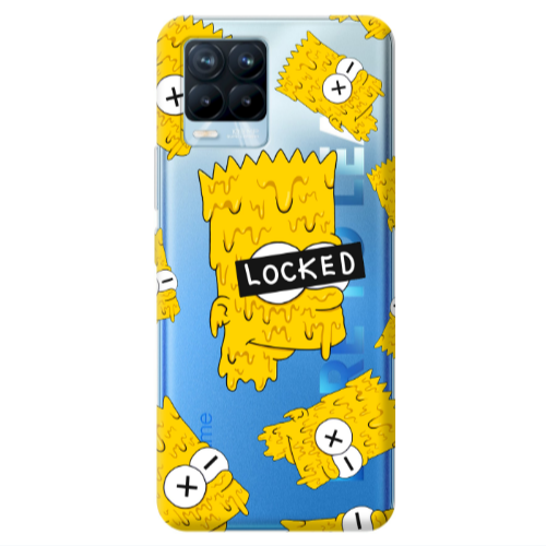 Realme 8 Pro Bart Simpson Transparent Silicone TPU Θήκη