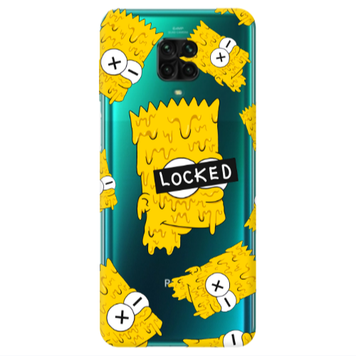 Xiaomi Redmi Note 9S Bart Simpson Transparent Silicone TPU Θήκη