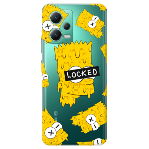 Xiaomi Redmi Note 12 Pro 5G Bart Simpson Transparent Silicone TPU Θήκη