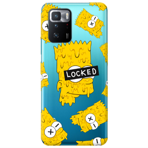 Xiaomi Poco X3 GT Bart Simpson Transparent Silicone TPU Θήκη
