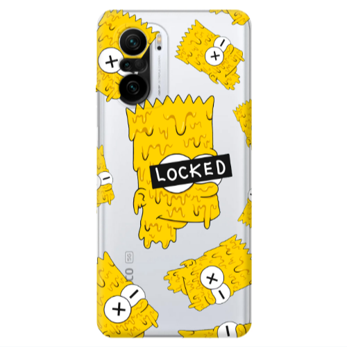 Xiaomi Poco F3 Bart Simpson Transparent Silicone TPU Θήκη