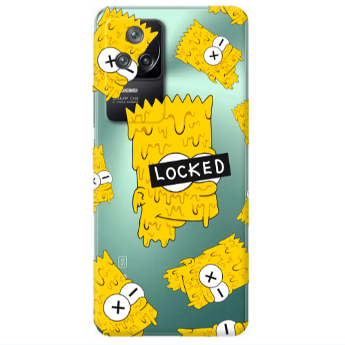 Xiaomi Poco F4 Bart Simpson Transparent Silicone TPU Θήκη