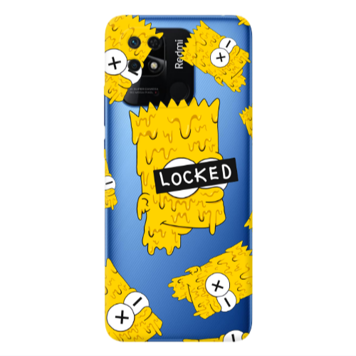 Xiaomi Poco C40 Bart Simpson Transparent Silicone TPU Θήκη