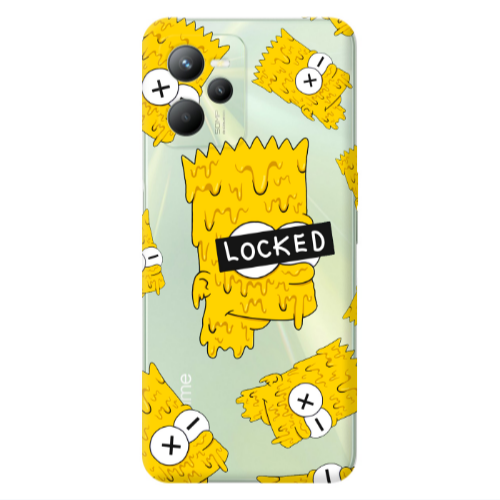Realme C35 Bart Simpson Transparent Silicone TPU Θήκη