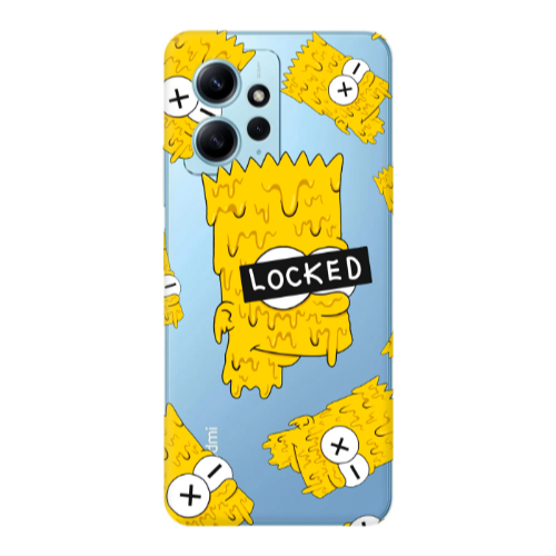 Xiaomi Redmi Note 12 4G Bart Simpson Transparent Silicone TPU Θήκη