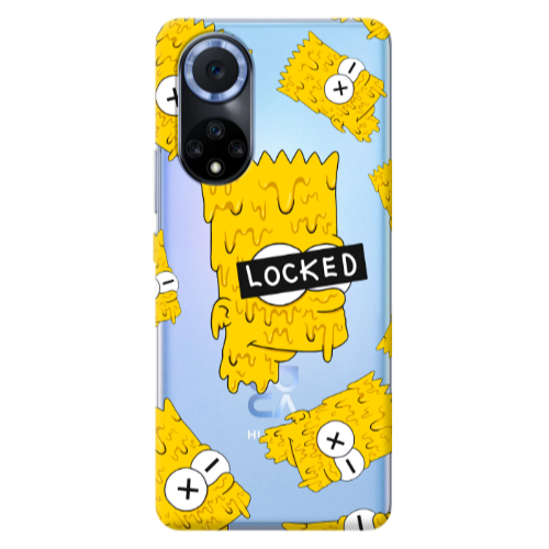 Huawei Nova 9 Bart Simpson Transparent Silicone TPU Θήκη