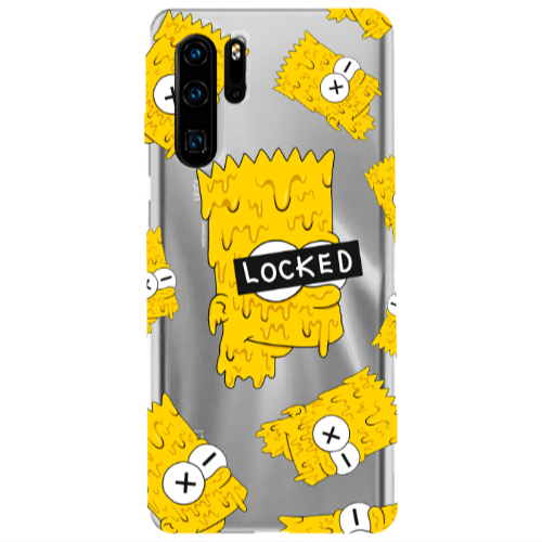 Huawei P30 Pro Bart Simpson Transparent Silicone TPU Θήκη