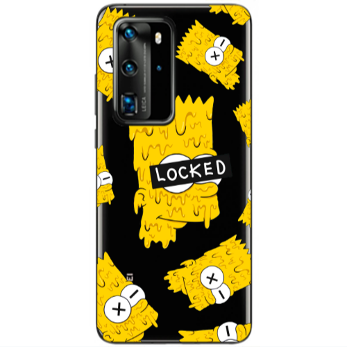 Huawei P40 Pro Bart Simpson Transparent Silicone TPU Θήκη