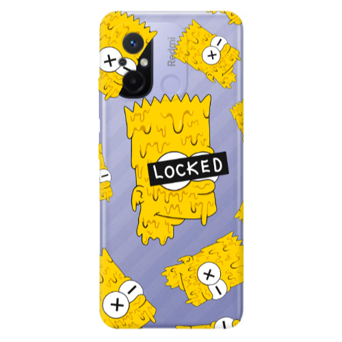 Xiaomi Redmi 12C Bart Simpson Transparent Silicone TPU Θήκη