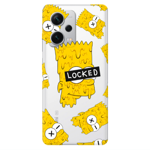 Xiaomi Redmi Note 12 5G Bart Simpson Transparent Silicone TPU Θήκη