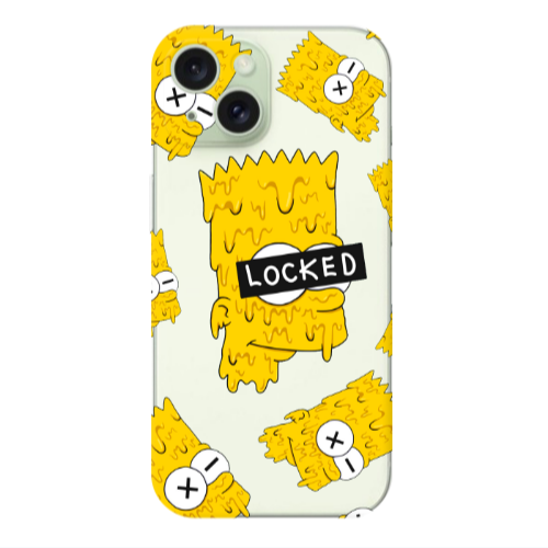 Apple iPhone 15 Bart Simpson Transparent Silicone TPU Θήκη