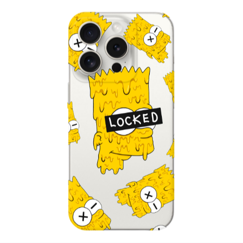 Apple iPhone 15 Pro Bart Simpson Transparent Silicone TPU Θήκη