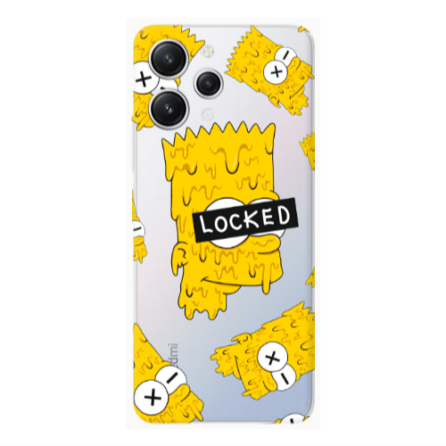 Xiaomi Redmi 12 Bart Simpson Transparent Silicone TPU Θήκη