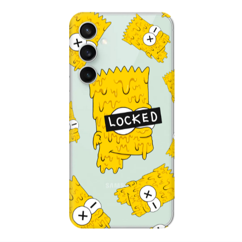 Samsung S23FE Bart Simpson Transparent Silicone TPU Θήκη