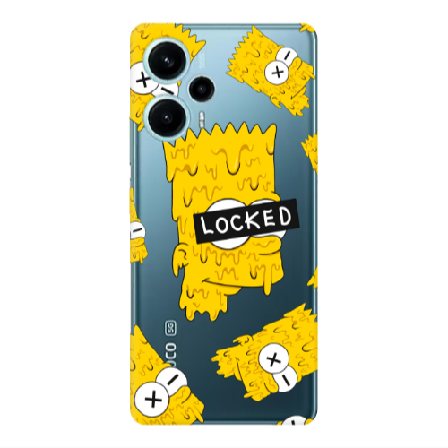 Xiaomi Poco F5 Bart Simpson Transparent Silicone TPU Θήκη