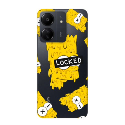 Xiaomi Redmi 13C Bart Simpson Transparent Silicone TPU Θήκη