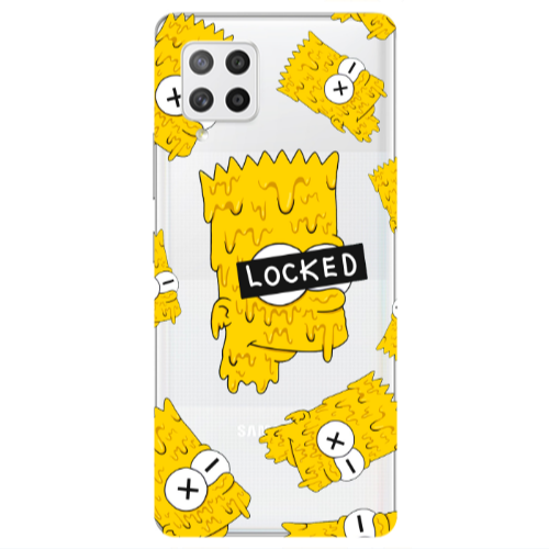 Samsung A42 5G Bart Simpson Transparent Silicone TPU Θήκη