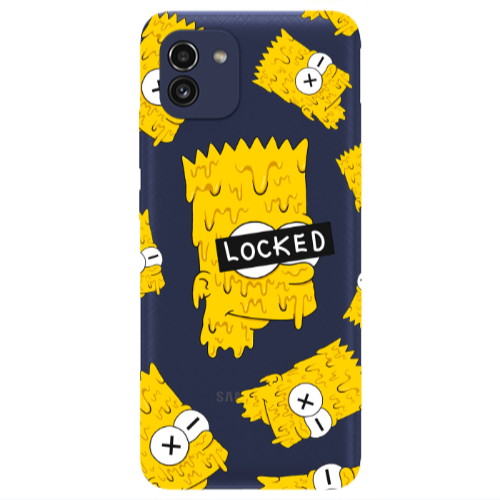 Samsung A03 Bart Simpson Transparent Silicone TPU Θήκη
