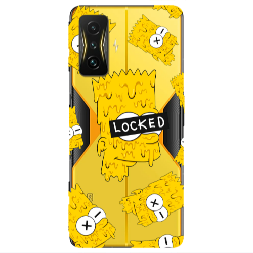 Xiaomi Poco F4 Gt Bart Simpson Transparent Silicone TPU Θήκη