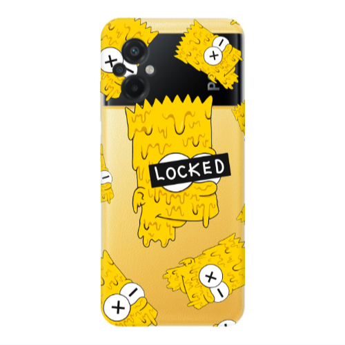 Xiaomi Poco M5 Bart Simpson Transparent Silicone TPU Θήκη