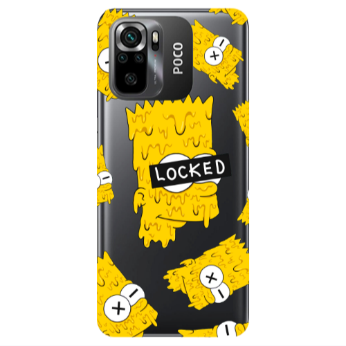 Xiaomi Poco M5 s Bart Simpson Transparent Silicone TPU Θήκη