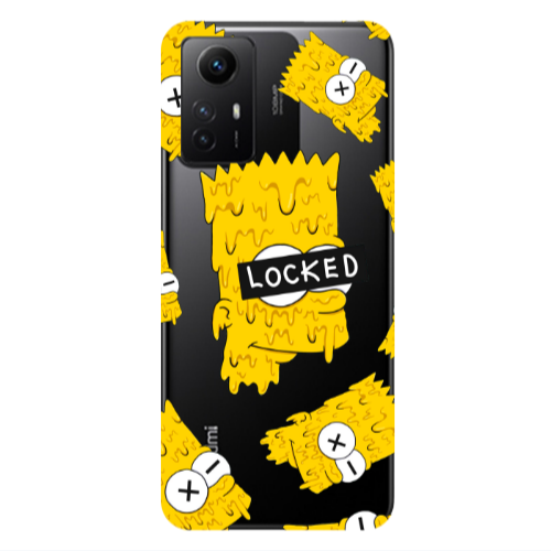 Xiaomi Redmi Note 12s Bart Simpson Transparent Silicone TPU Θήκη