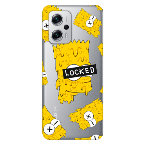 Xiaomi Poco X4 GT Bart Simpson Transparent Silicone TPU Θήκη