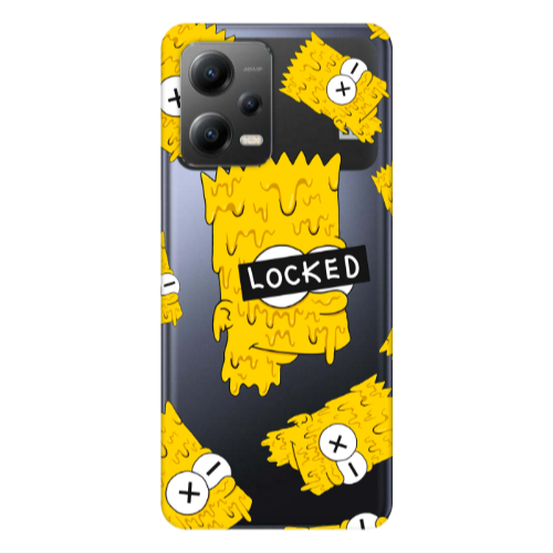 Xiaomi Poco X5 Bart Simpson Transparent Silicone TPU Θήκη