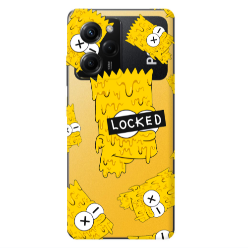 Xiaomi Poco X5 Pro Bart Simpson Transparent Silicone TPU Θήκη