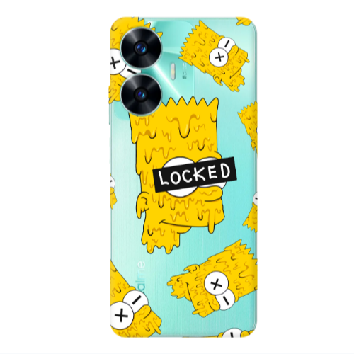 Realme C55 Bart Simpson Transparent Silicone TPU Θήκη