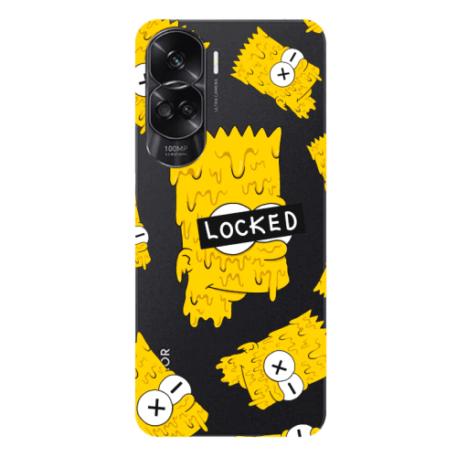 Honor 90 Lite 5G Bart Simpson Transparent Silicone TPU Θήκη