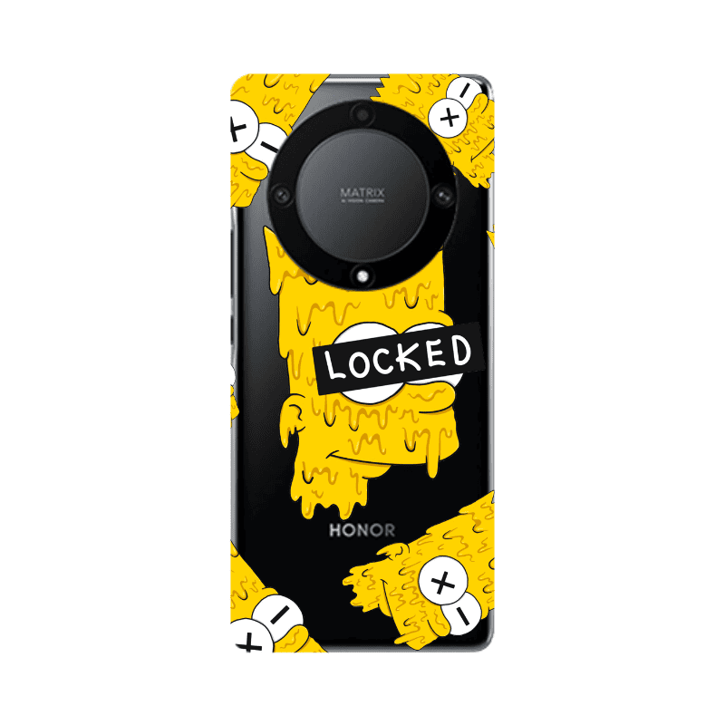 Honor Magic5 Lite 5G Bart Simpson Transparent Silicone TPU Θήκη
