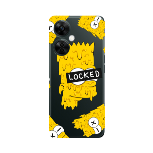 Oneplus Nord CE 3 Lite 5G Bart Simpson Transparent Silicone TPU Θήκη