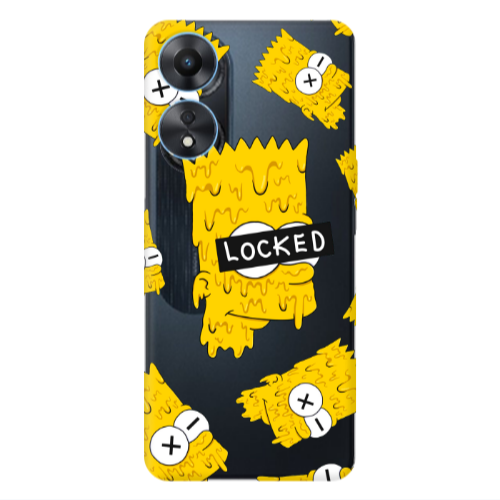 Oppo A 98 Bart Simpson Transparent Silicone TPU Θήκη