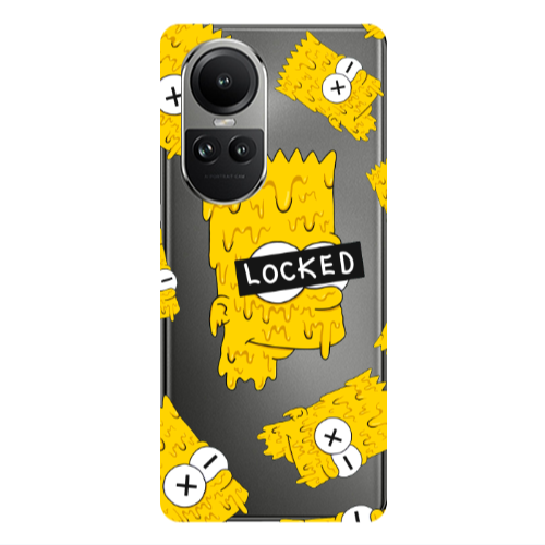 Oppo Reno10 5G Bart Simpson Transparent Silicone TPU Θήκη
