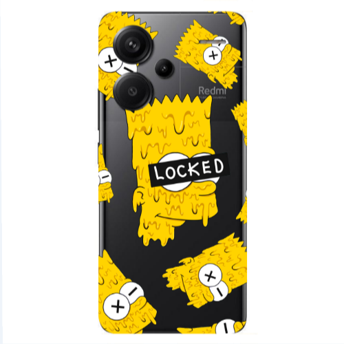 Xiaomi Redmi Note 13 Pro+ 5G  Bart Simpson Transparent Silicone TPU Θήκη