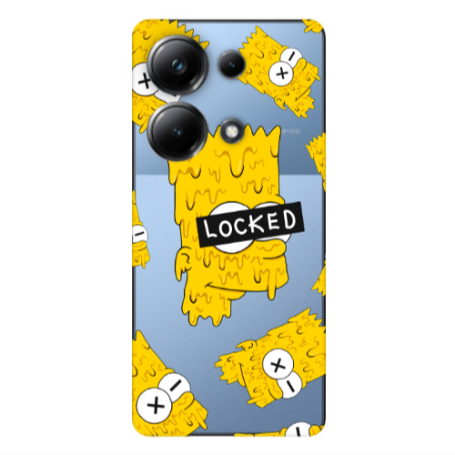 Xiaomi Poco M6 Pro 4G Bart Simpson Transparent Silicone TPU Θήκη