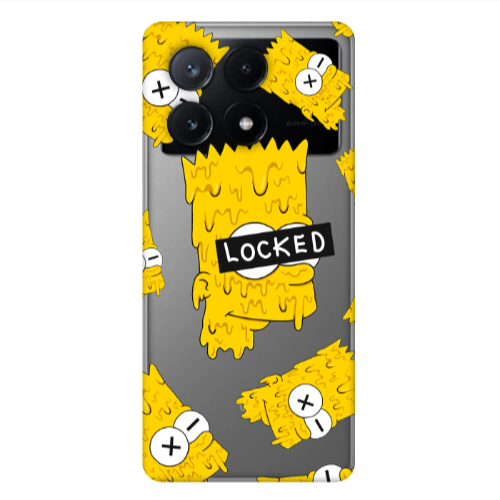 Xiaomi Poco X6Pro 5G Bart Simpson Transparent Silicone TPU Θήκη